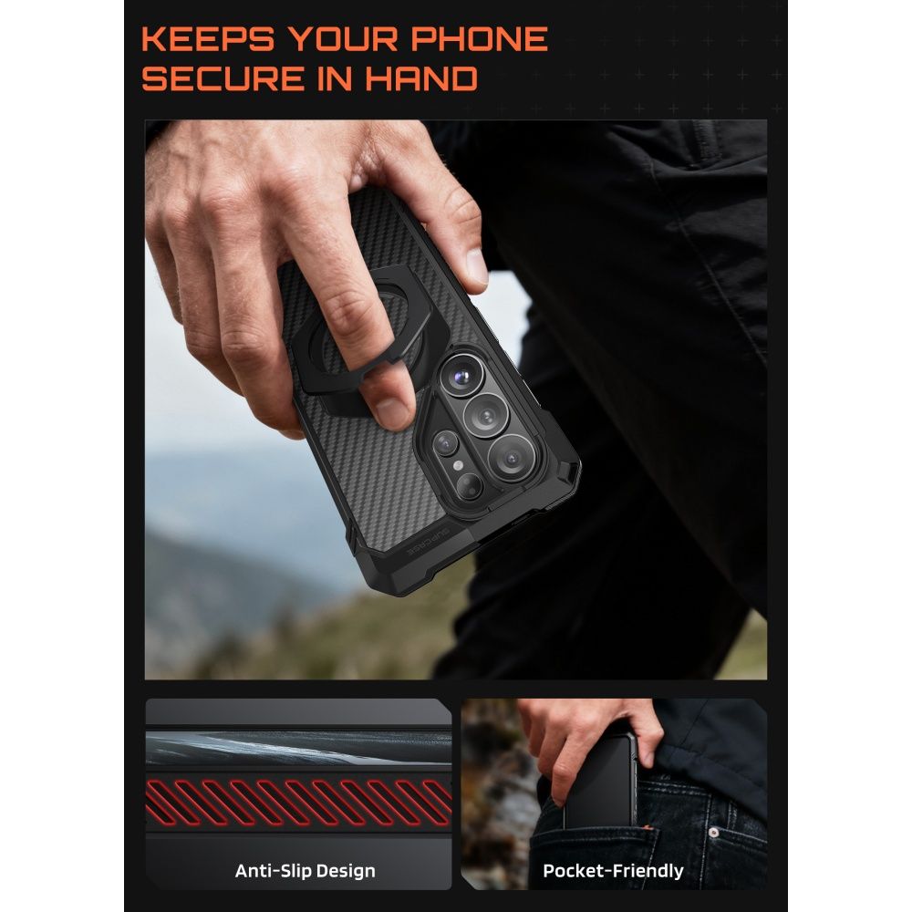Supcase UB Grip Mag Mag MagSafe-etui for Samsung Galaxy S26 Ultra - Svart