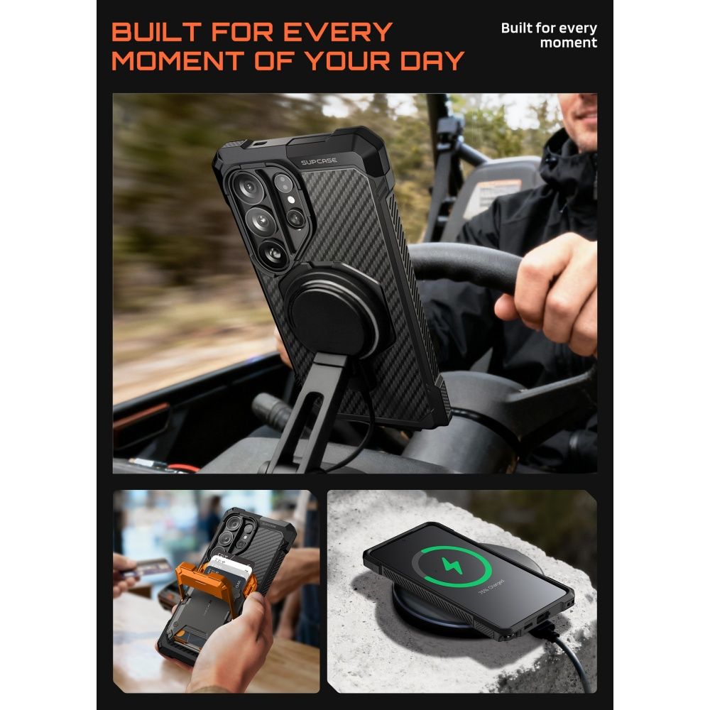 Supcase UB Grip Mag Mag MagSafe-etui for Samsung Galaxy S26 Ultra - Svart