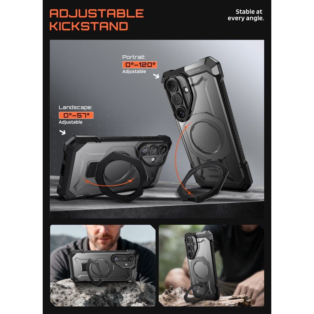Supcase UB Grip Mag Mag MagSafe-etui for Samsung Galaxy S26 - Svart