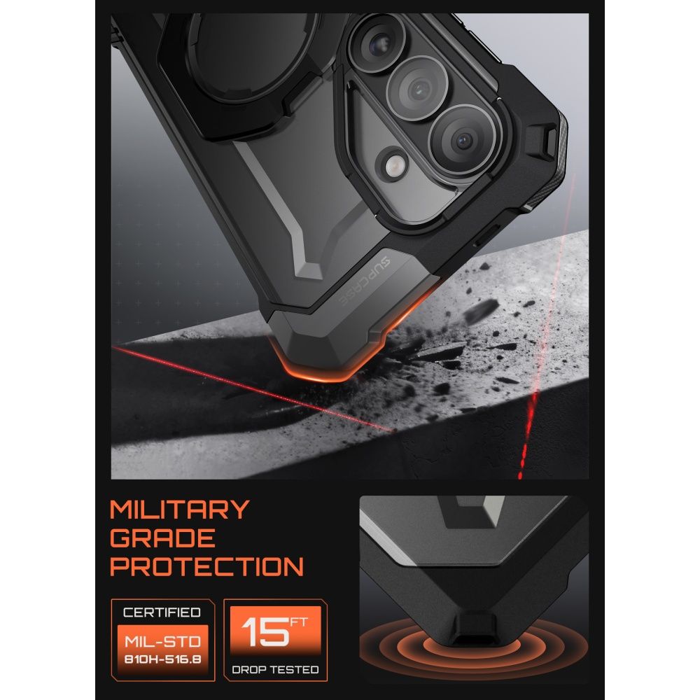 Supcase UB Grip Mag Mag MagSafe-etui for Samsung Galaxy S26 - Svart