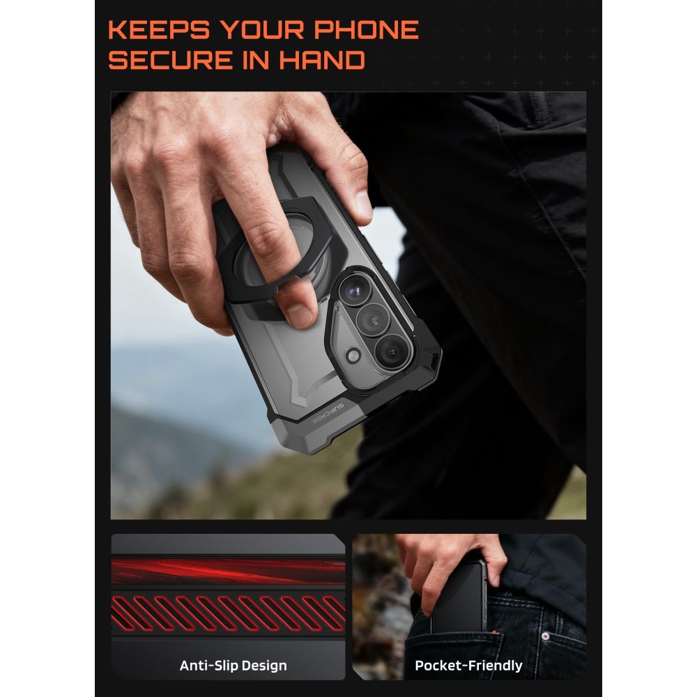 Supcase UB Grip Mag Mag MagSafe-etui for Samsung Galaxy S26 - Svart