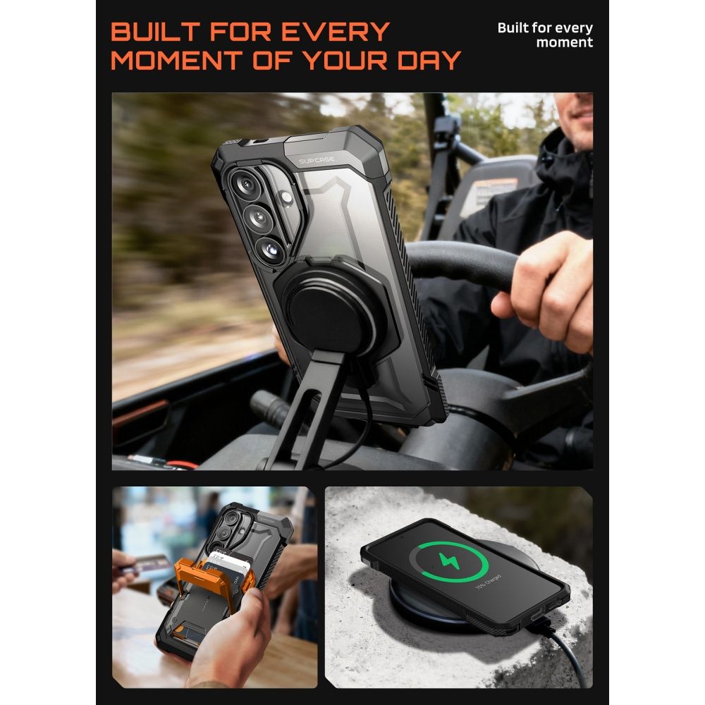 Supcase UB Grip Mag Mag MagSafe-etui for Samsung Galaxy S26 - Svart