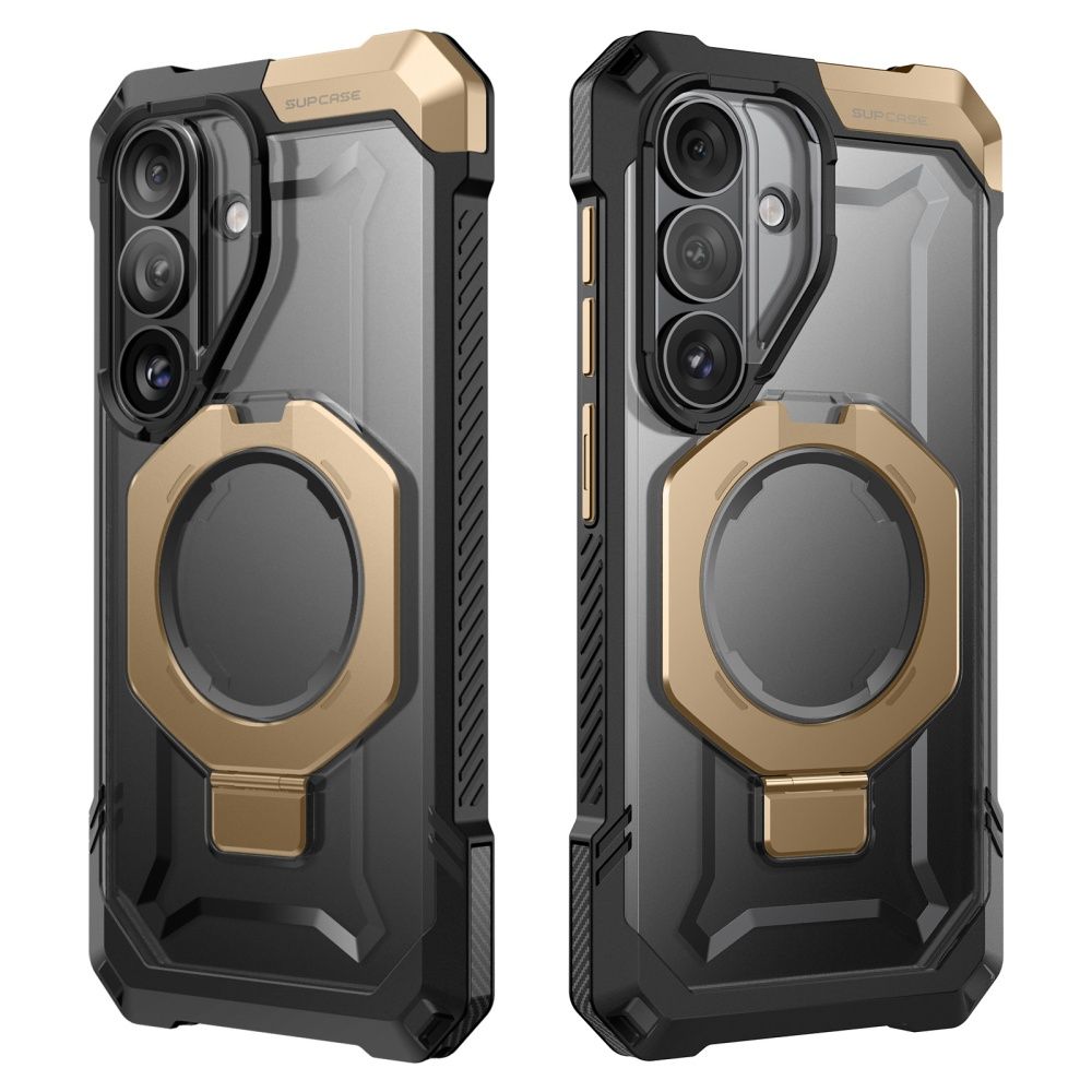 Supcase UB Grip Mag Mag MagSafe-etui for Samsung Galaxy S26 - Svart og brunt