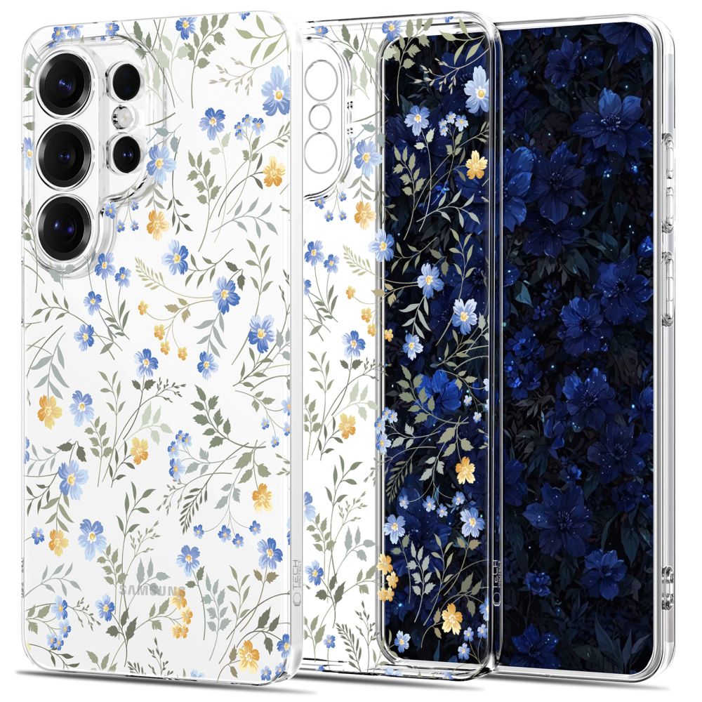 Tech-Protect FlexAir-etui for Samsung Galaxy S26 Ultra - fargerike blomster