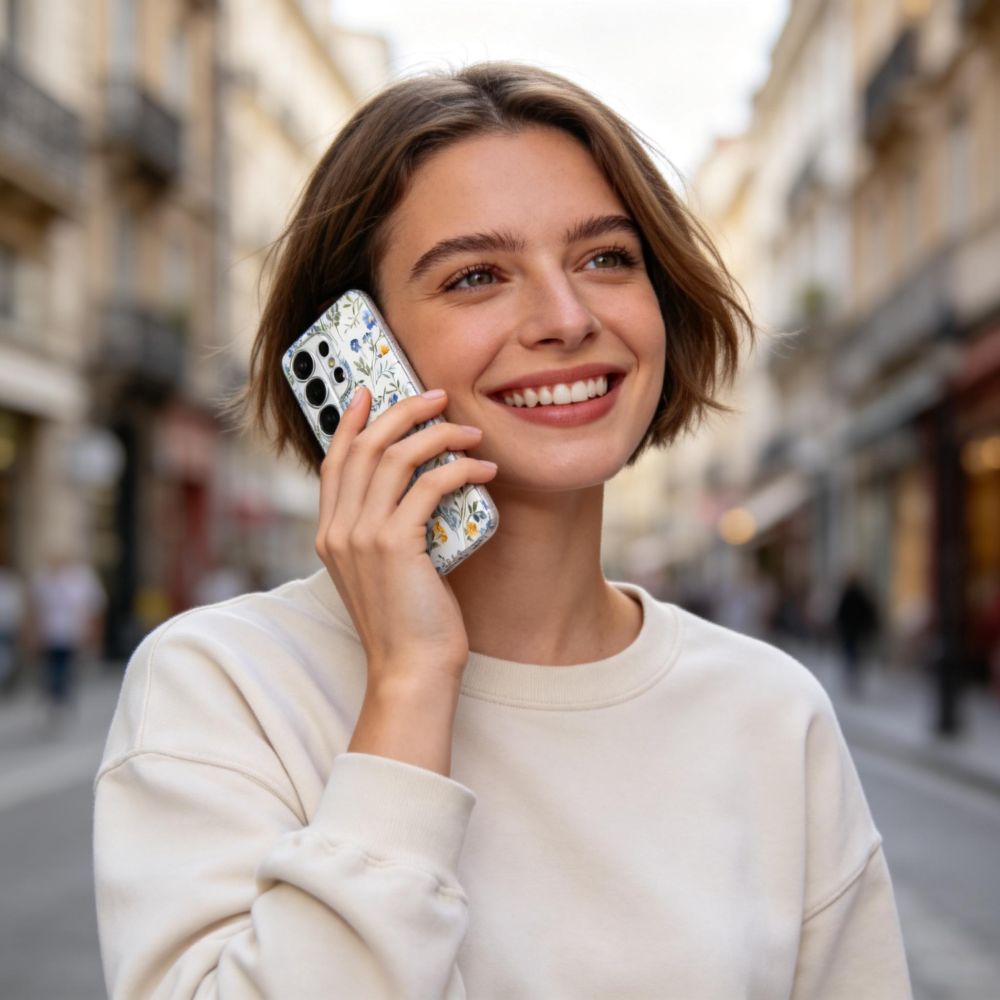 Tech-Protect FlexAir-etui for Samsung Galaxy S26 Ultra - fargerike blomster