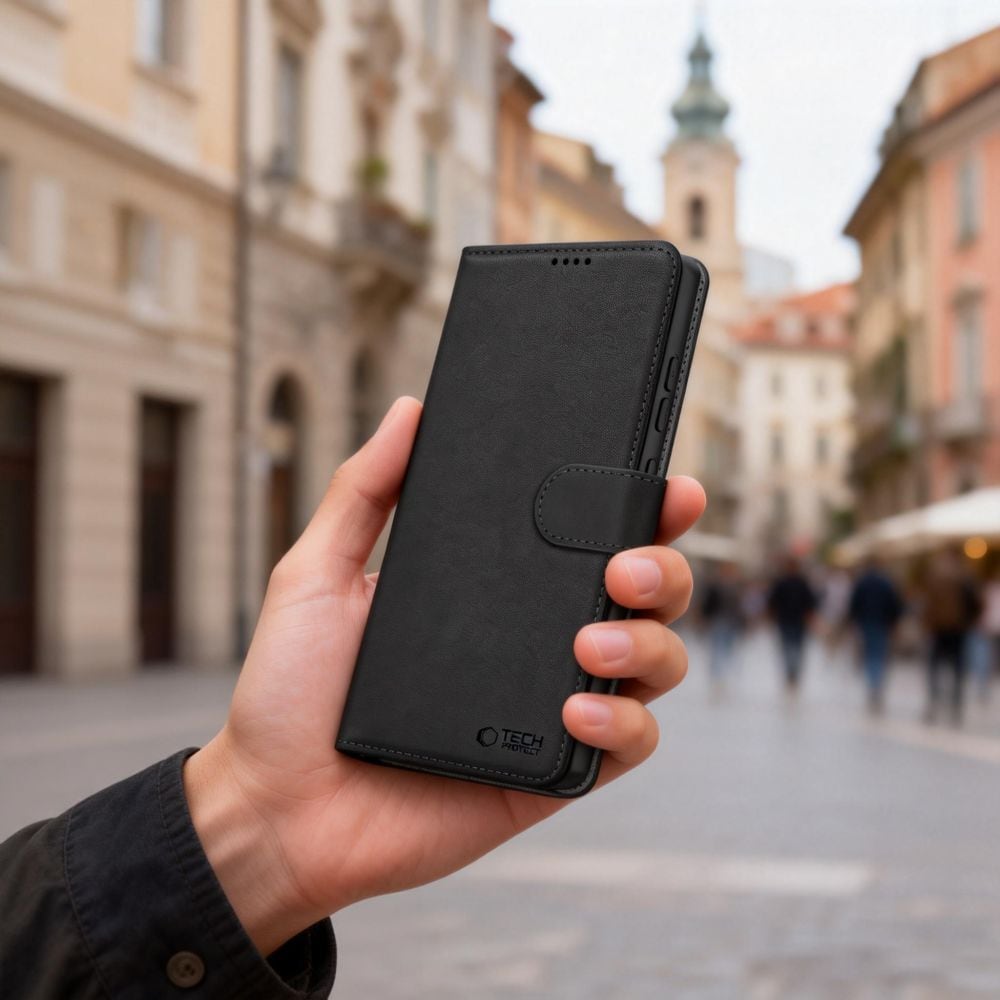 Tech-Protect lommebokveske for Samsung Galaxy S26 - Svart