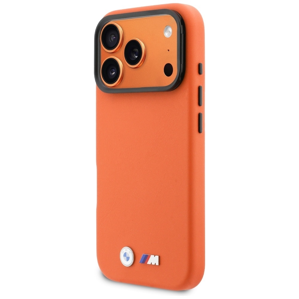 BMW M MagSafe-etui med metallogo for iPhone 17 Pro - oransje