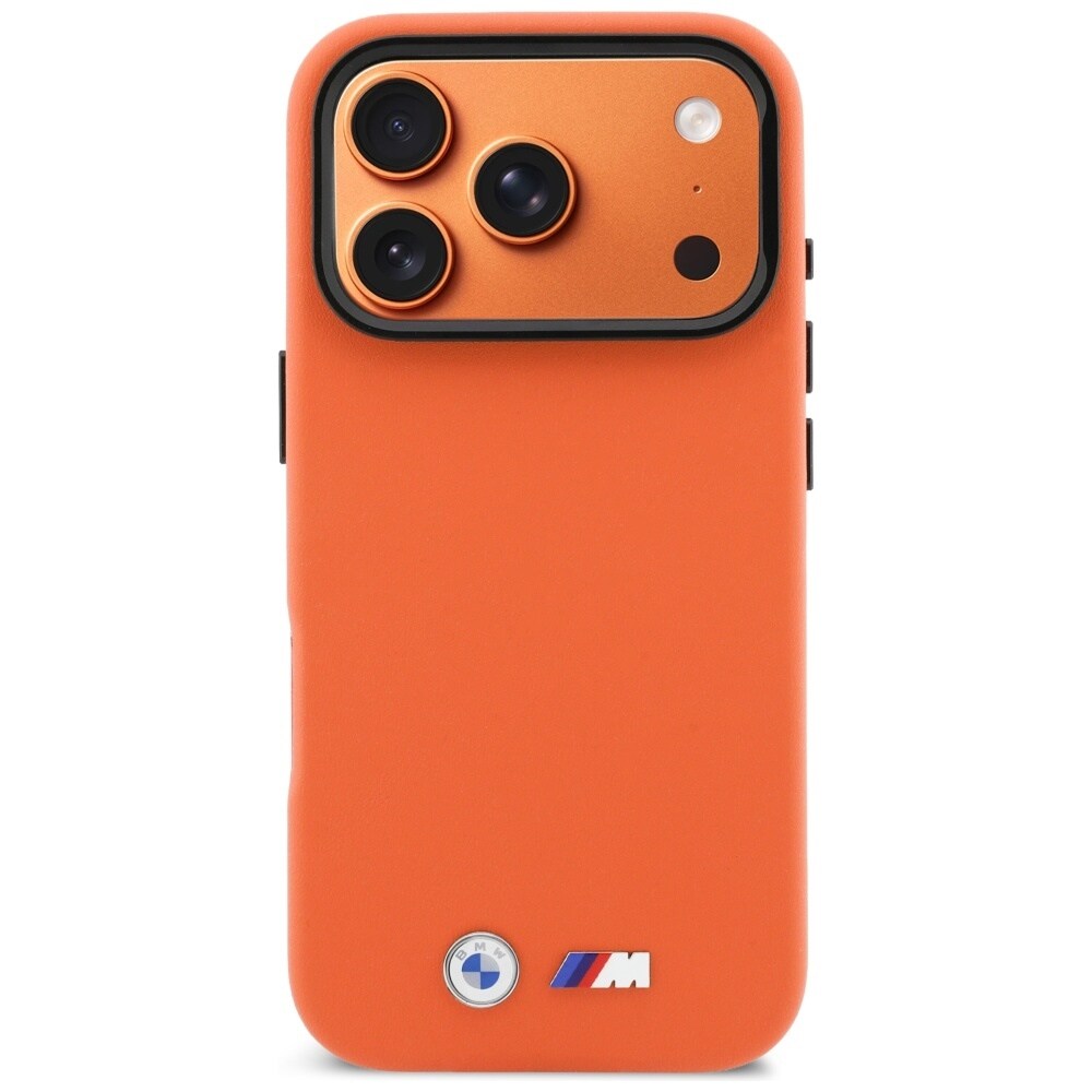 BMW M MagSafe-etui med metallogo for iPhone 17 Pro - oransje