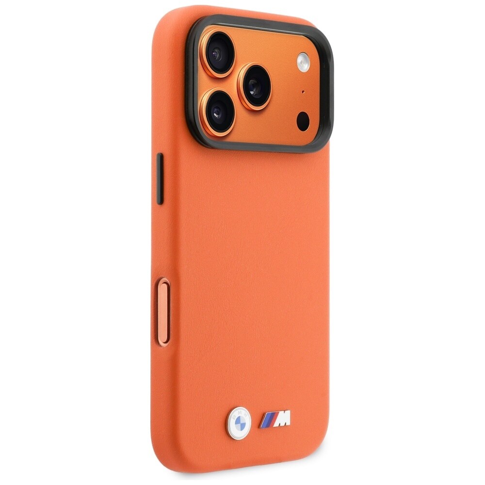 BMW M MagSafe-etui med metallogo for iPhone 17 Pro - oransje
