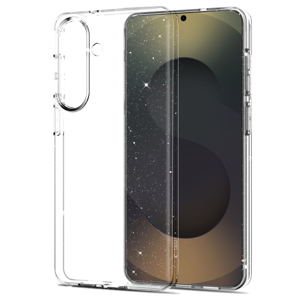 Tech-Protect FlexAir-etui for Samsung Galaxy S26 - Klar og glitter