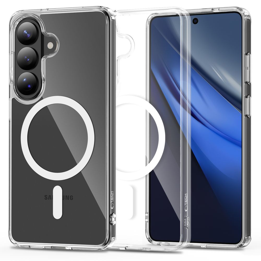 Tech-Protect FlexAir Hybrid MagSafe-etui for Samsung Galaxy S26+ - gjennomsiktig