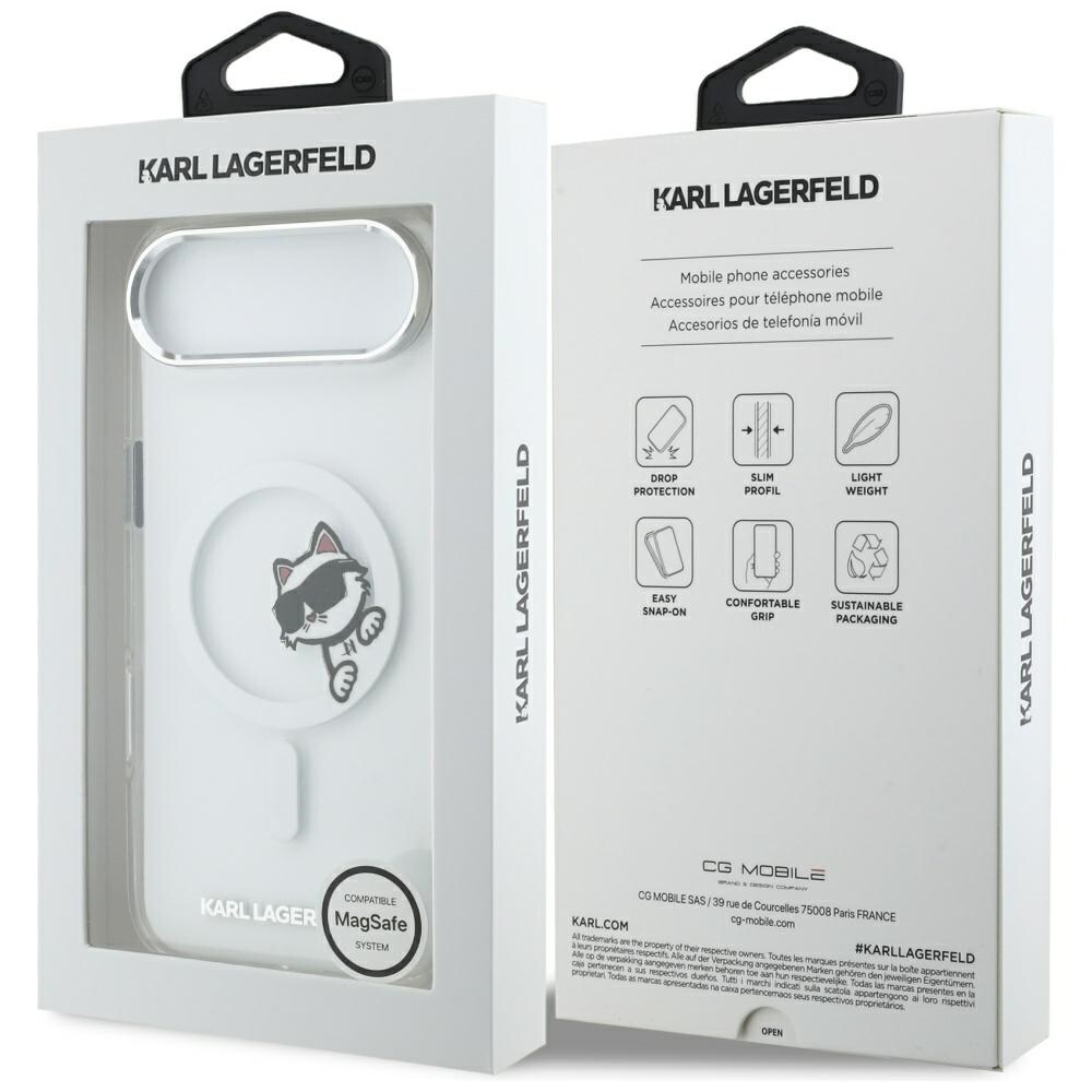 Karl Lagerfeld IML Peekaboo MagSafe-etui for iPhone Air - Klar