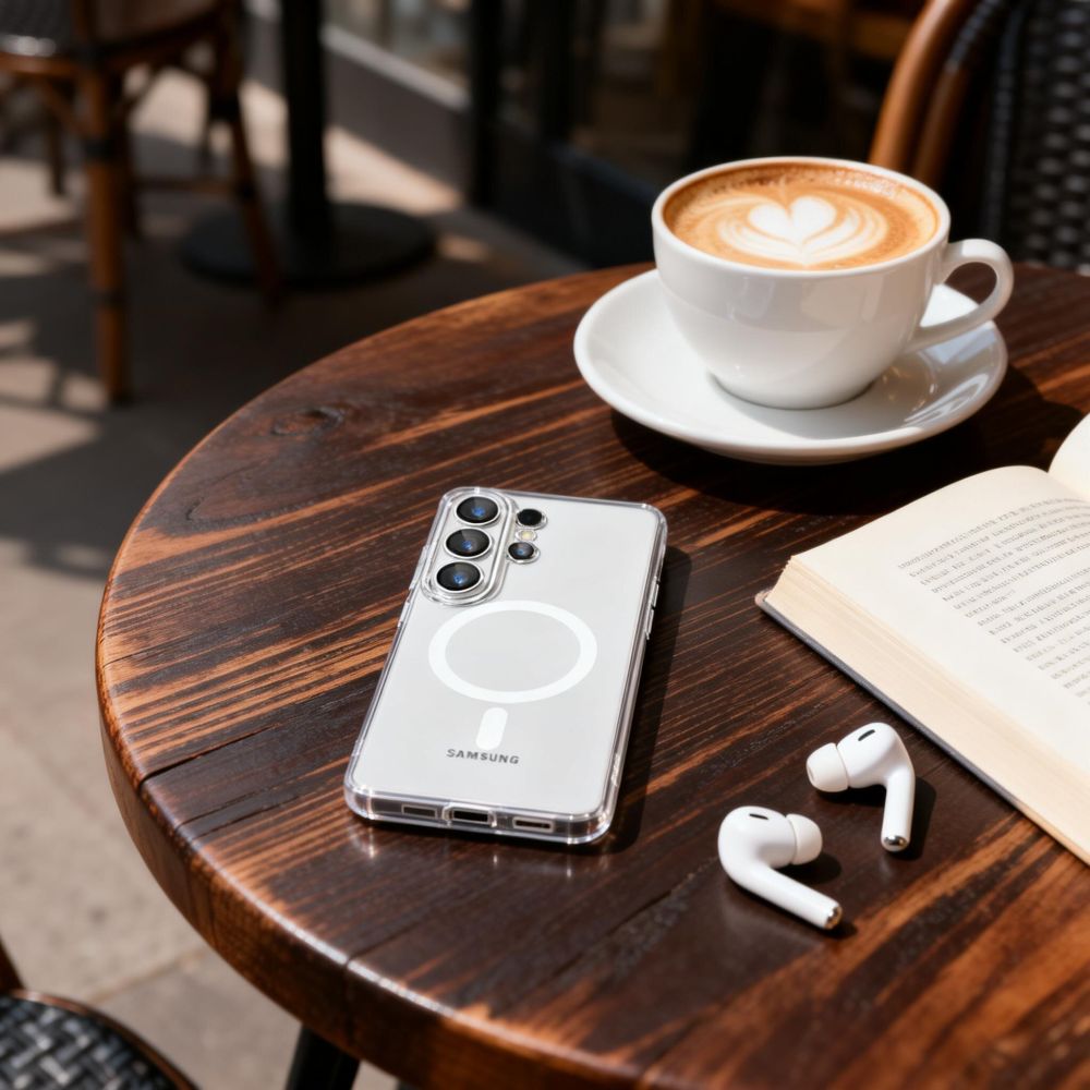 Tech-Protect FlexAir MagSafe-etui for Samsung Galaxy S26 Ultra - gjennomsiktig