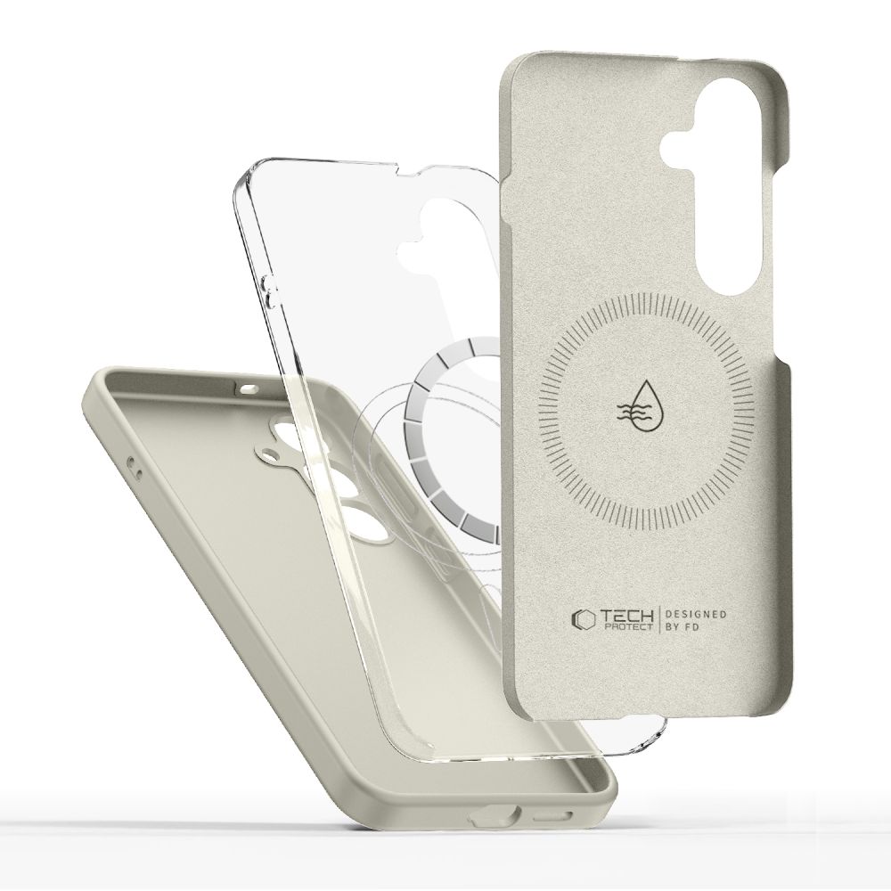 Tech-Protect MagSafe-etui i silikon for Samsung Galaxy S26+ - Beige
