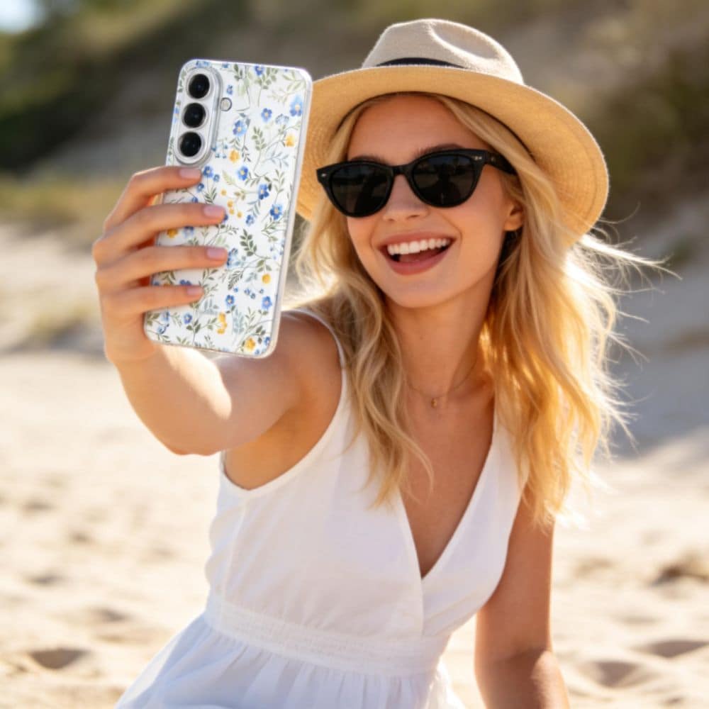 Tech-Protect FlexAir-etui for Samsung Galaxy S26 - fargerike blomster