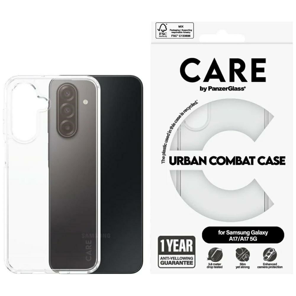 CARE by PanzerGlass Urban Combat Case for Samsung Galaxy M17 5G / A17 - Transparent