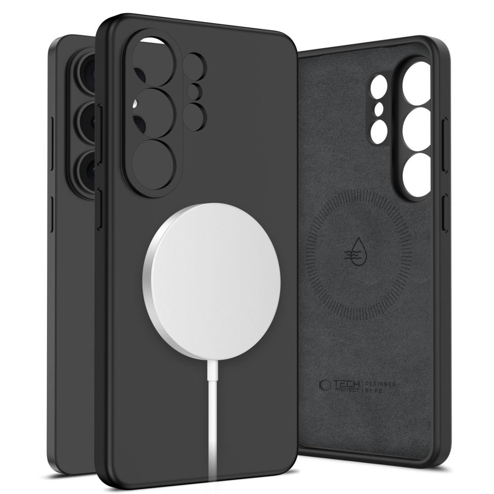 Tech-Protect MagSafe-etui i silikon for Samsung Galaxy S26 Ultra - Svart