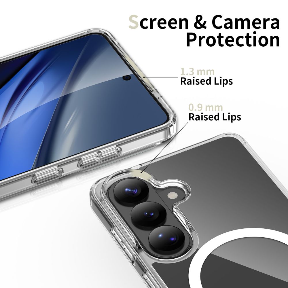 Tech-Protect FlexAir Hybrid MagSafe-etui for Samsung Galaxy S26 - gjennomsiktig