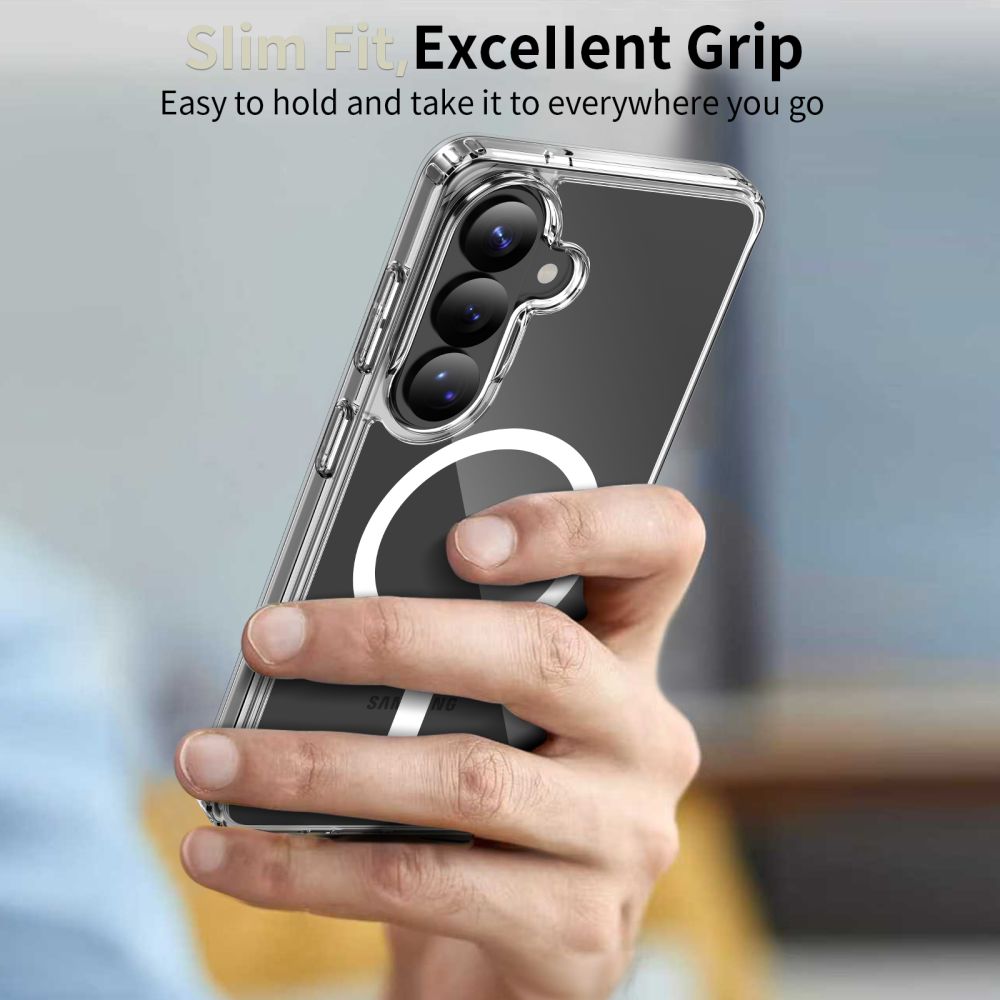 Tech-Protect FlexAir Hybrid MagSafe-etui for Samsung Galaxy S26 - gjennomsiktig