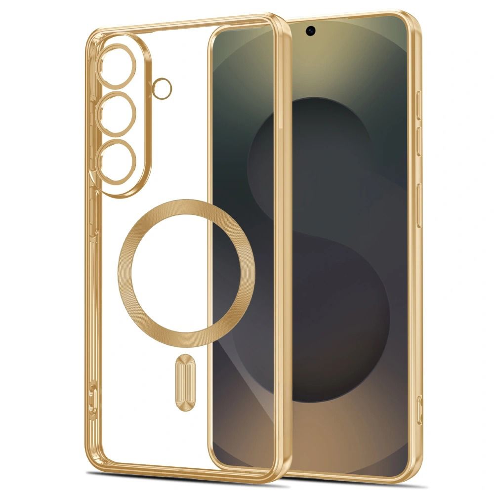 Tech-Protect MagFlex-etui for Samsung Galaxy S26 - gjennomsiktig gull