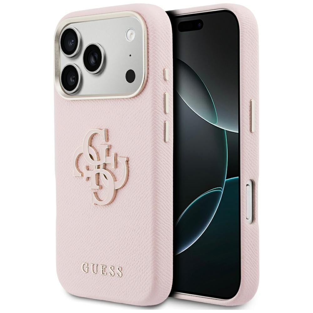 Guess FW Resin Logo Case for iPhone 17 Pro - Rosa