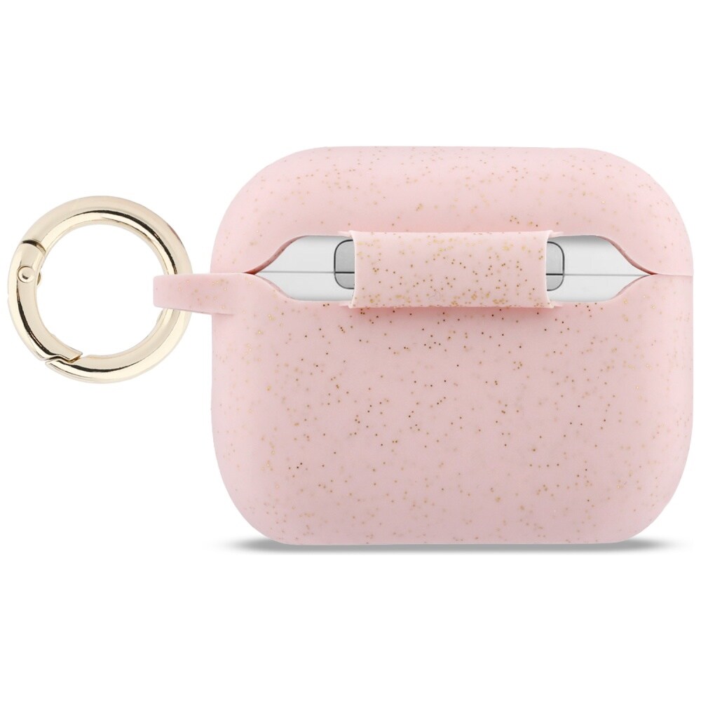 Guess Glitterringetui i silikon for AirPods Pro 3 - Rosa
