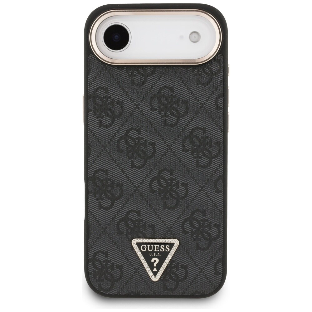 Guess 4G MagSafe-etui med trekantlogo for iPhone Air - svart og gull