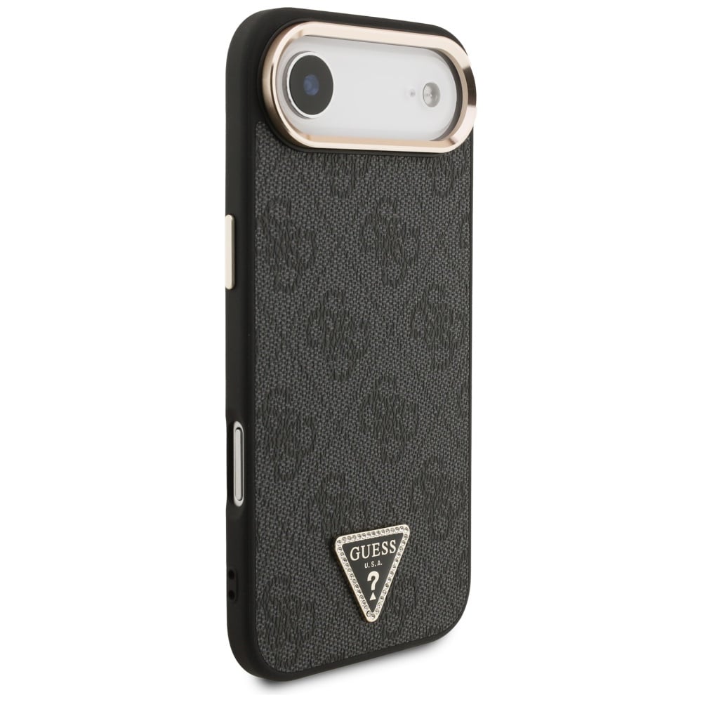Guess 4G MagSafe-etui med trekantlogo for iPhone Air - svart og gull
