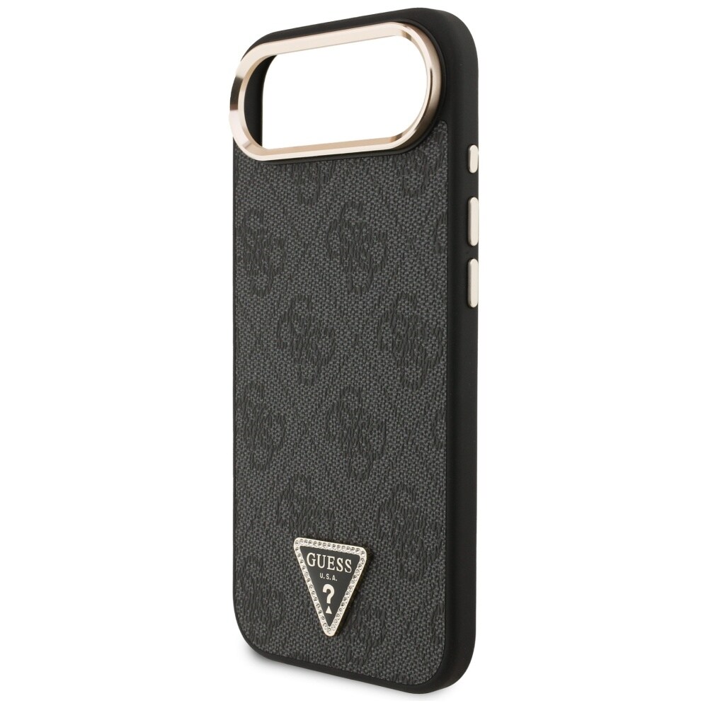 Guess 4G MagSafe-etui med trekantlogo for iPhone Air - svart og gull