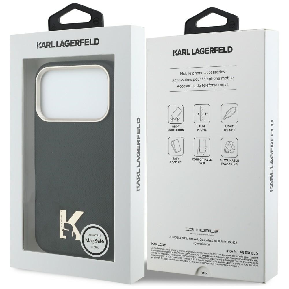 Karl Lagerfeld Karl Head Logo MagSafe-etui med Karl Lagerfeld-logo for iPhone 17 Pro - Svart