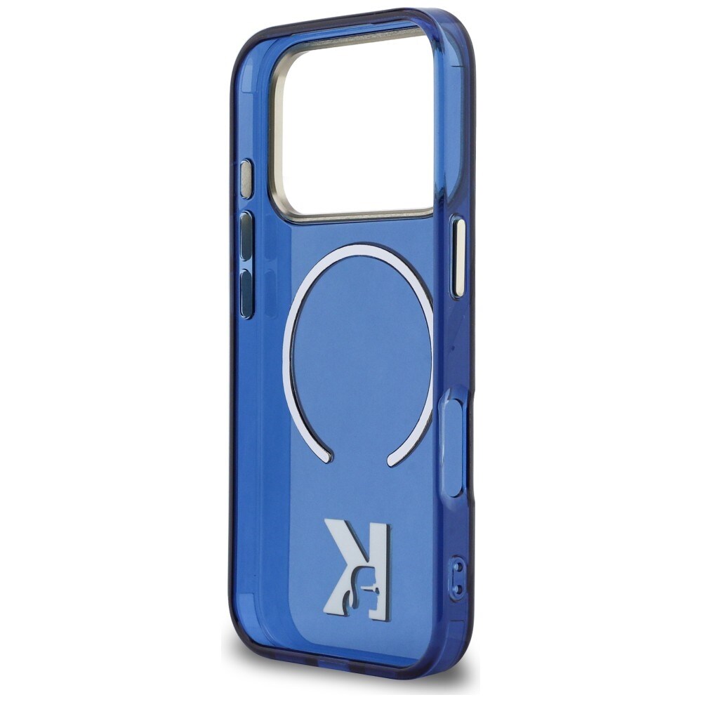 Karl Lagerfeld IML K Head Logo MagSafe-etui med logo for iPhone 17 Pro - Blå