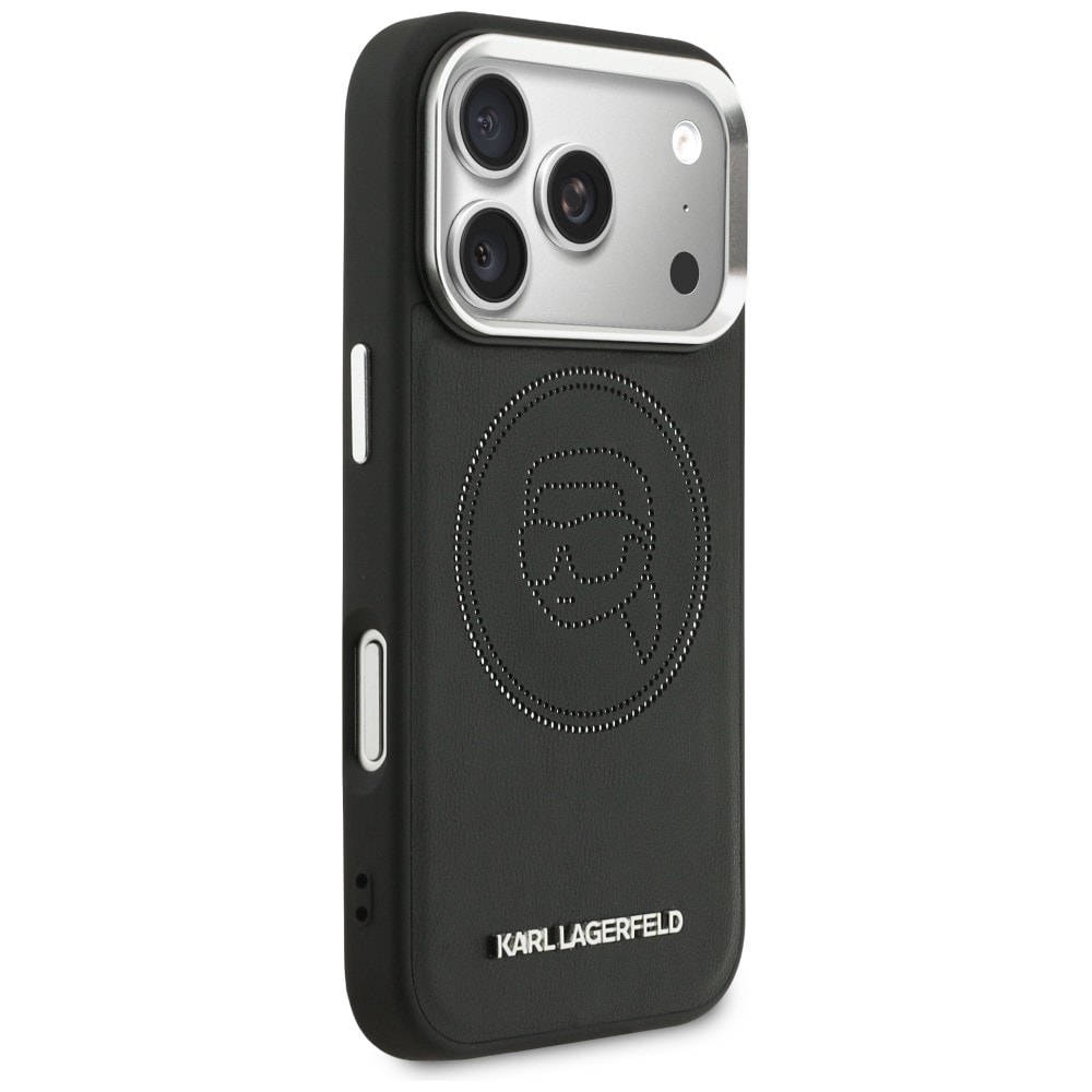 Karl Lagerfeld K Head Point Logo MagSafe-etui for iPhone 17 Pro - Svart