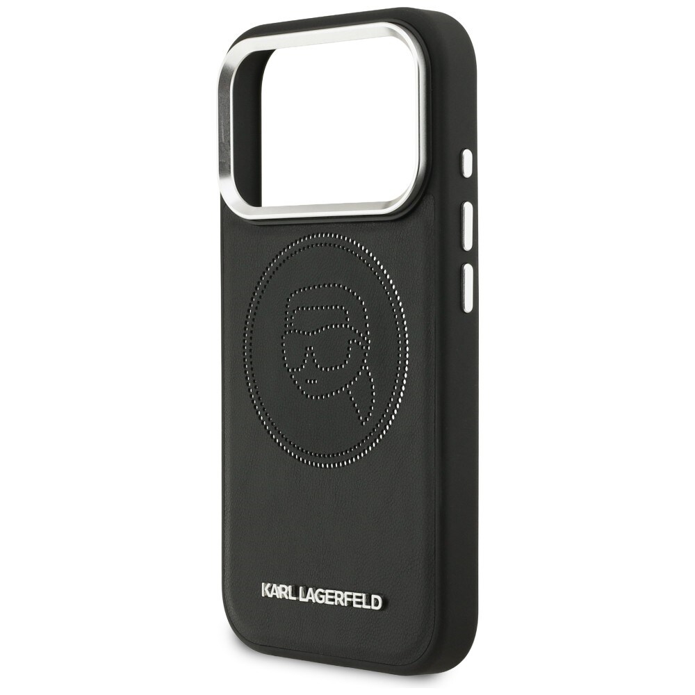 Karl Lagerfeld K Head Point Logo MagSafe-etui for iPhone 17 Pro - Svart