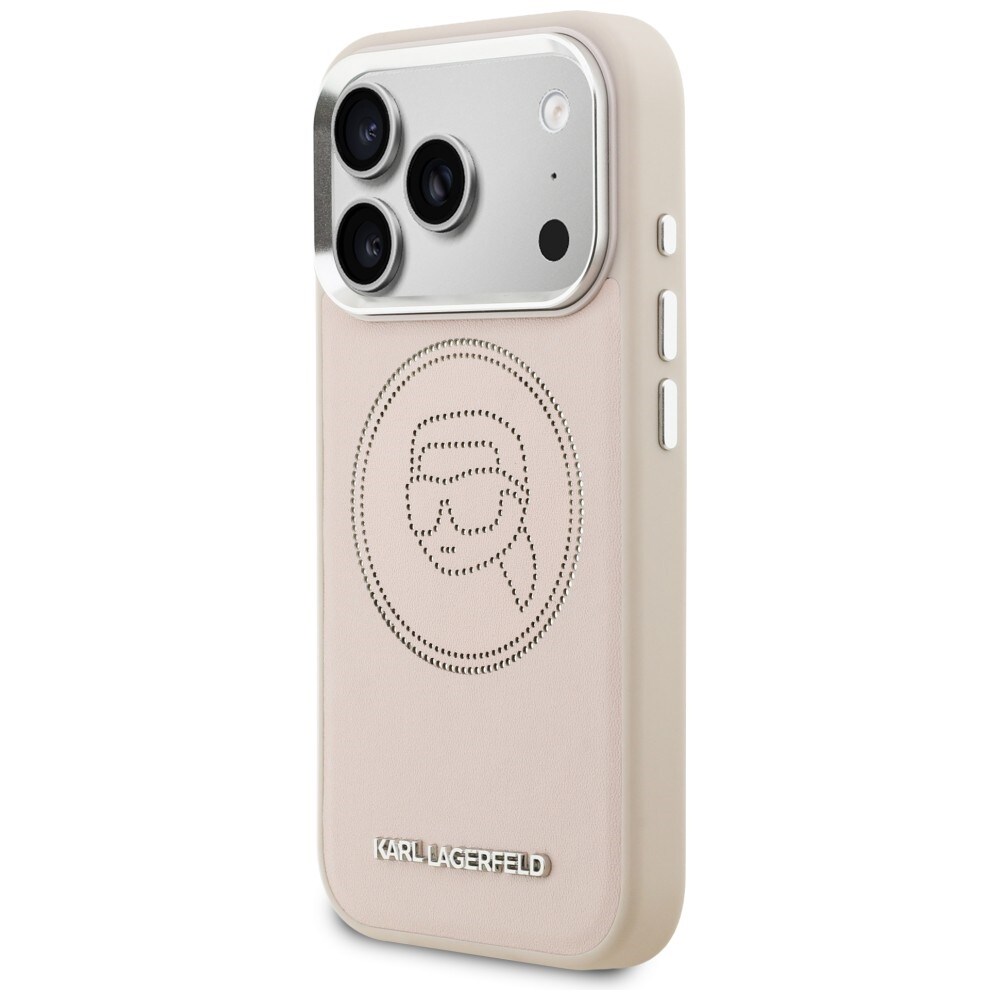 Karl Lagerfeld K Head Point Logo MagSafe-etui for iPhone 17 Pro - Rosa