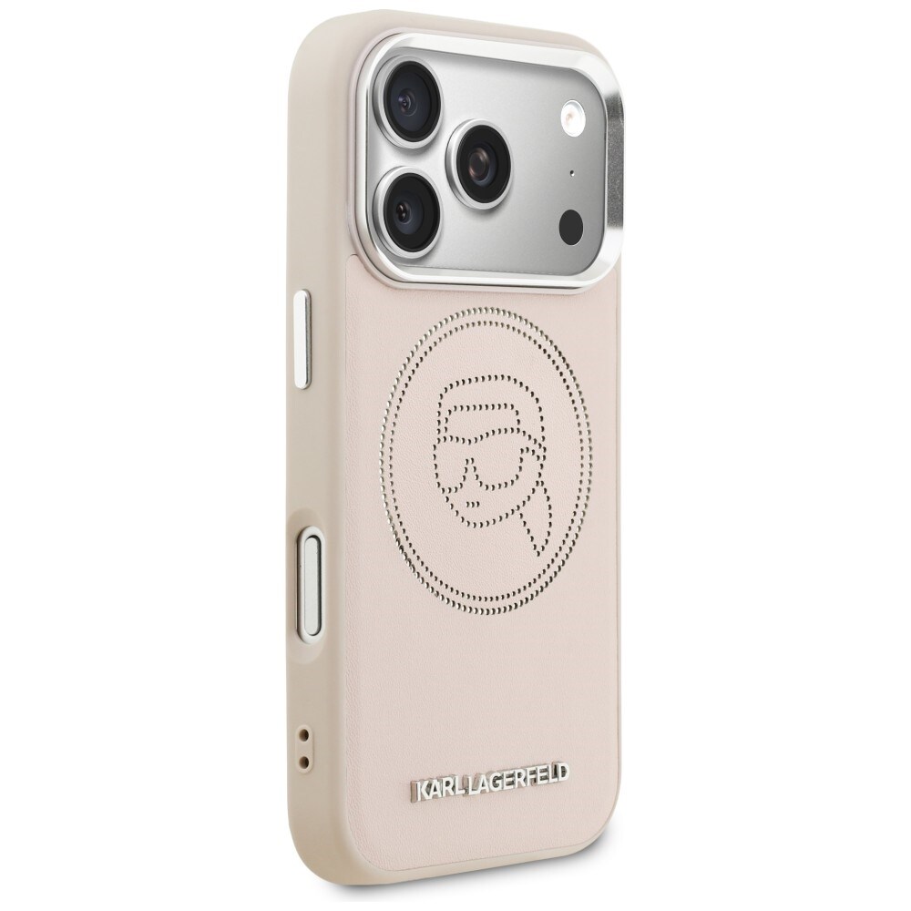 Karl Lagerfeld K Head Point Logo MagSafe-etui for iPhone 17 Pro - Rosa