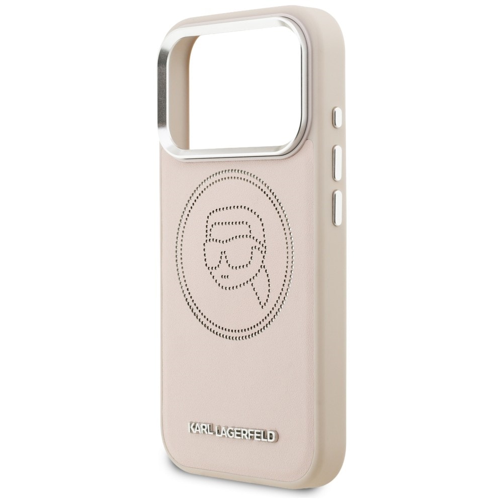 Karl Lagerfeld K Head Point Logo MagSafe-etui for iPhone 17 Pro - Rosa