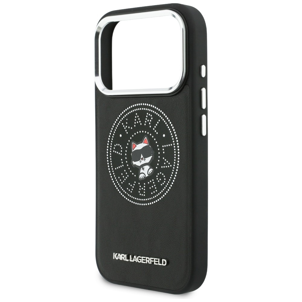 Karl Lagerfeld Point & Choupette Sketch MagSafe-etui for iPhone 17 Pro - Svart