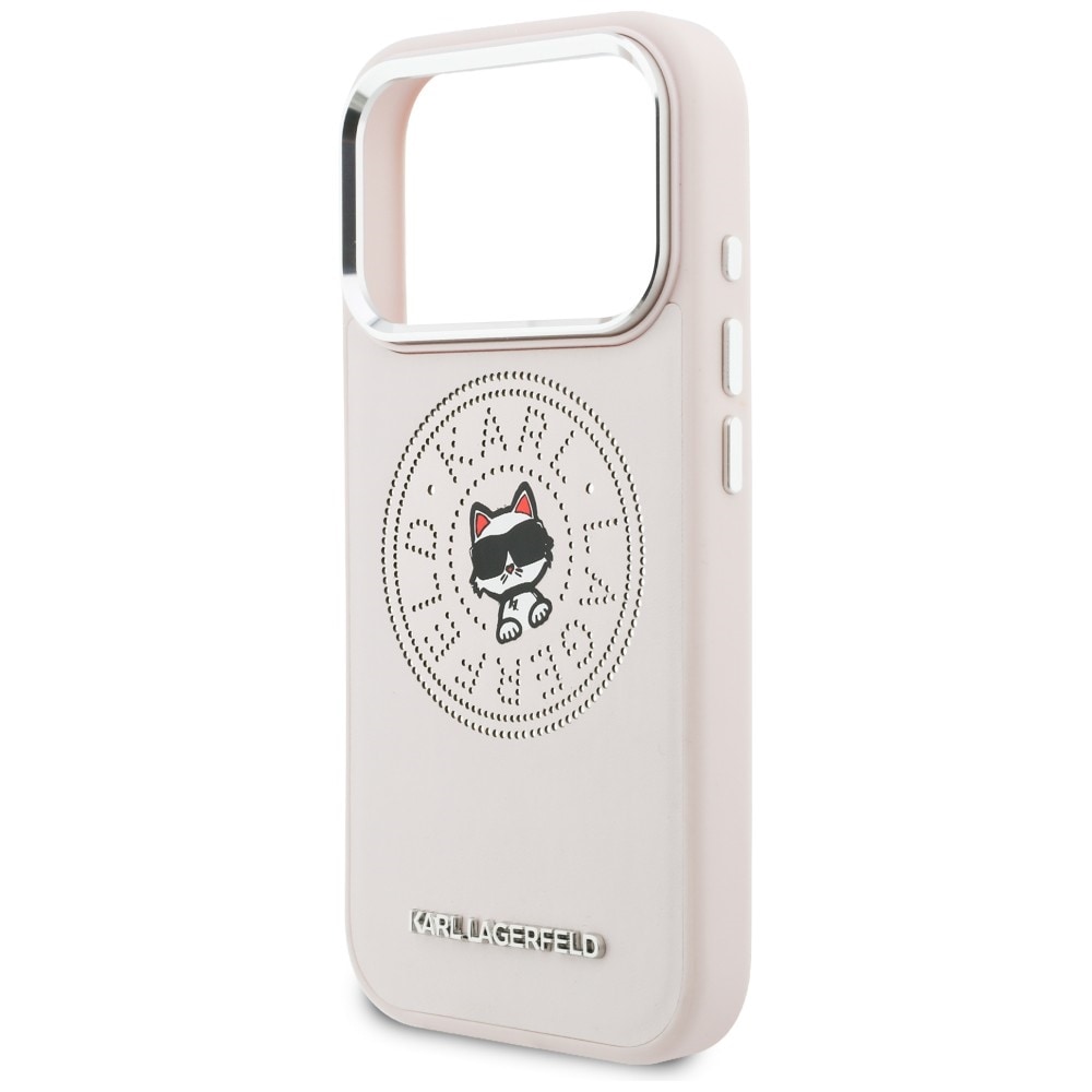 Karl Lagerfeld Point & Choupette Sketch MagSafe-etui for iPhone 17 Pro - Rosa