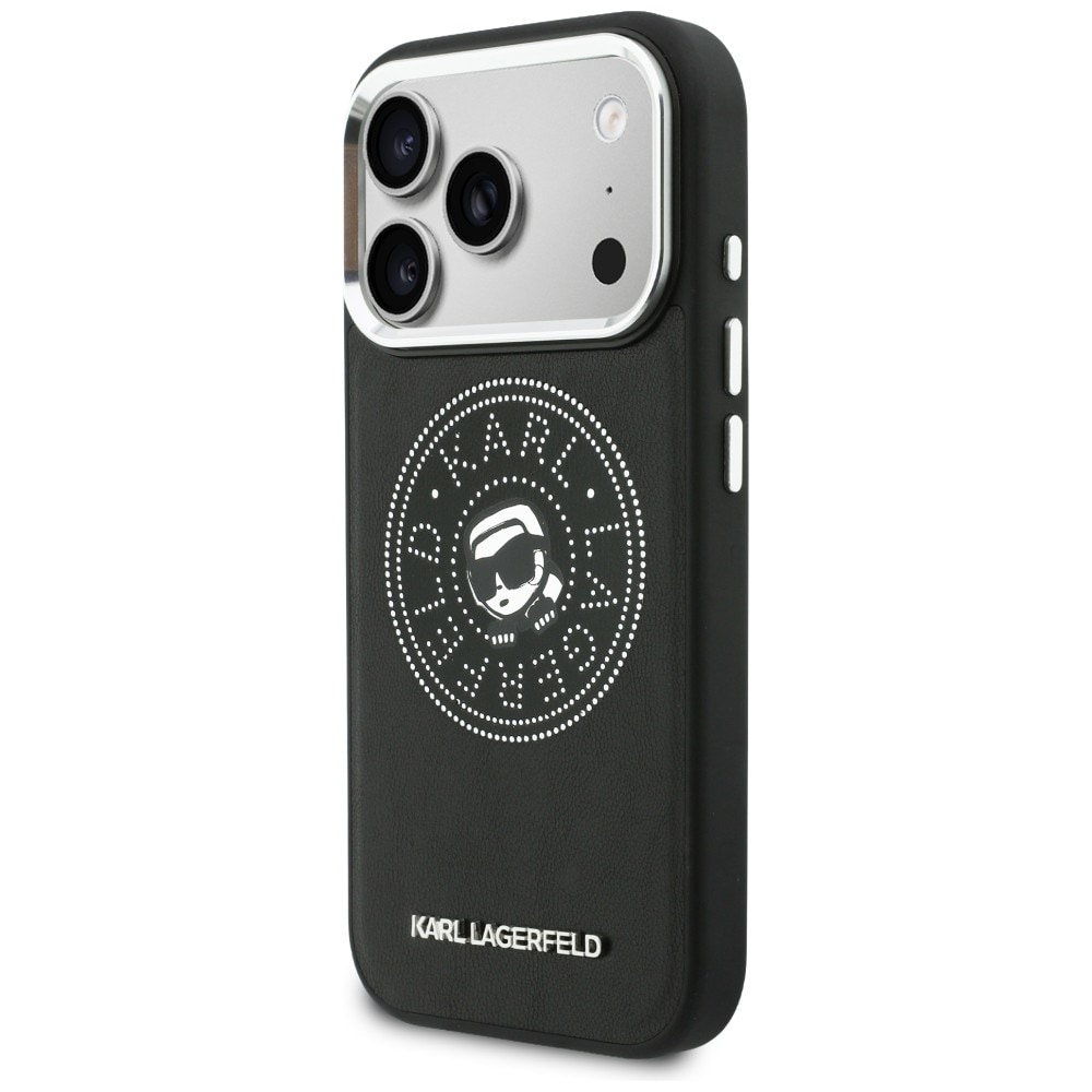 Karl Lagerfeld Point & Karl Sketch MagSafe-etui for iPhone 17 Pro - Svart