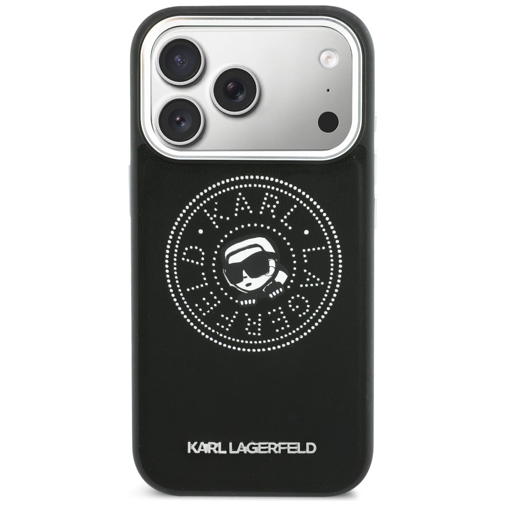 Karl Lagerfeld Point & Karl Sketch MagSafe-etui for iPhone 17 Pro - Svart