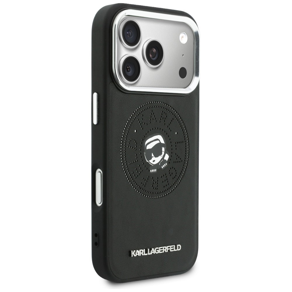 Karl Lagerfeld Point & Karl Sketch MagSafe-etui for iPhone 17 Pro - Svart