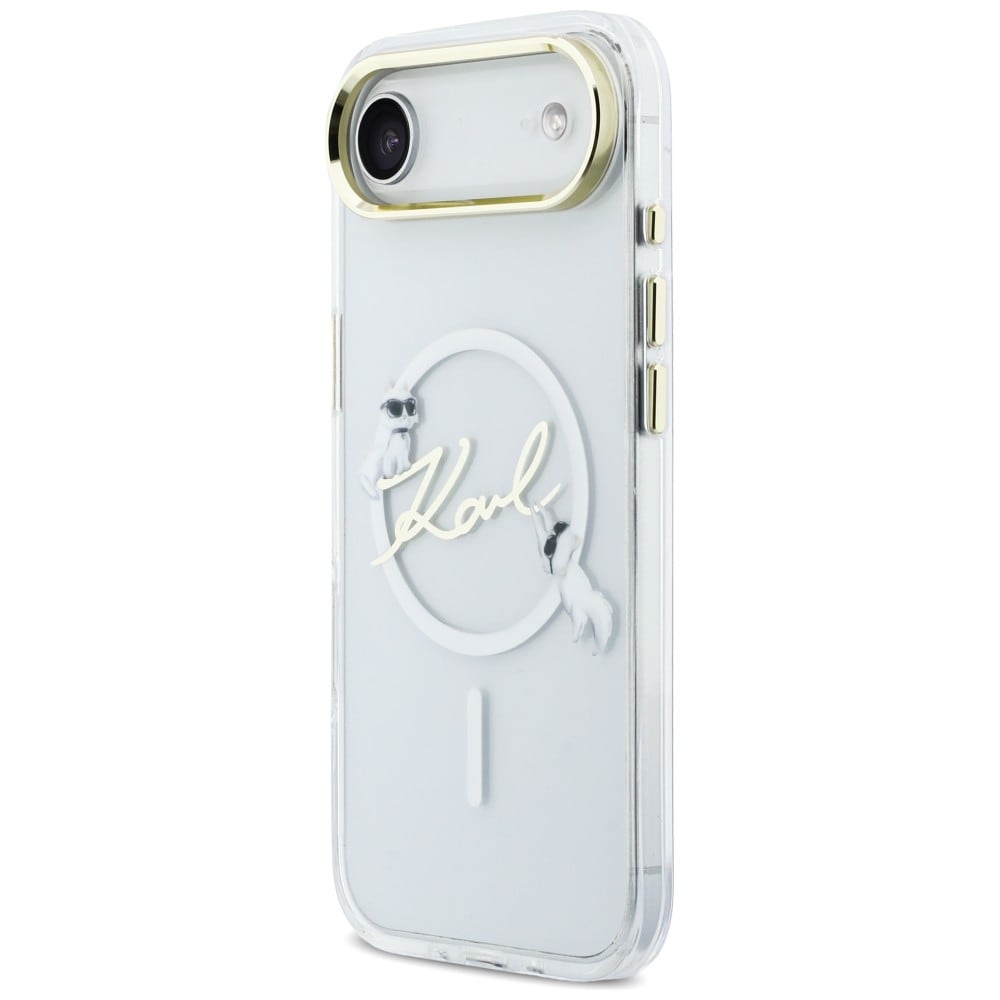 Karl Lagerfeld IML Choupettes Karl Script Logo MagSafe iPhone Air-etui - Klar
