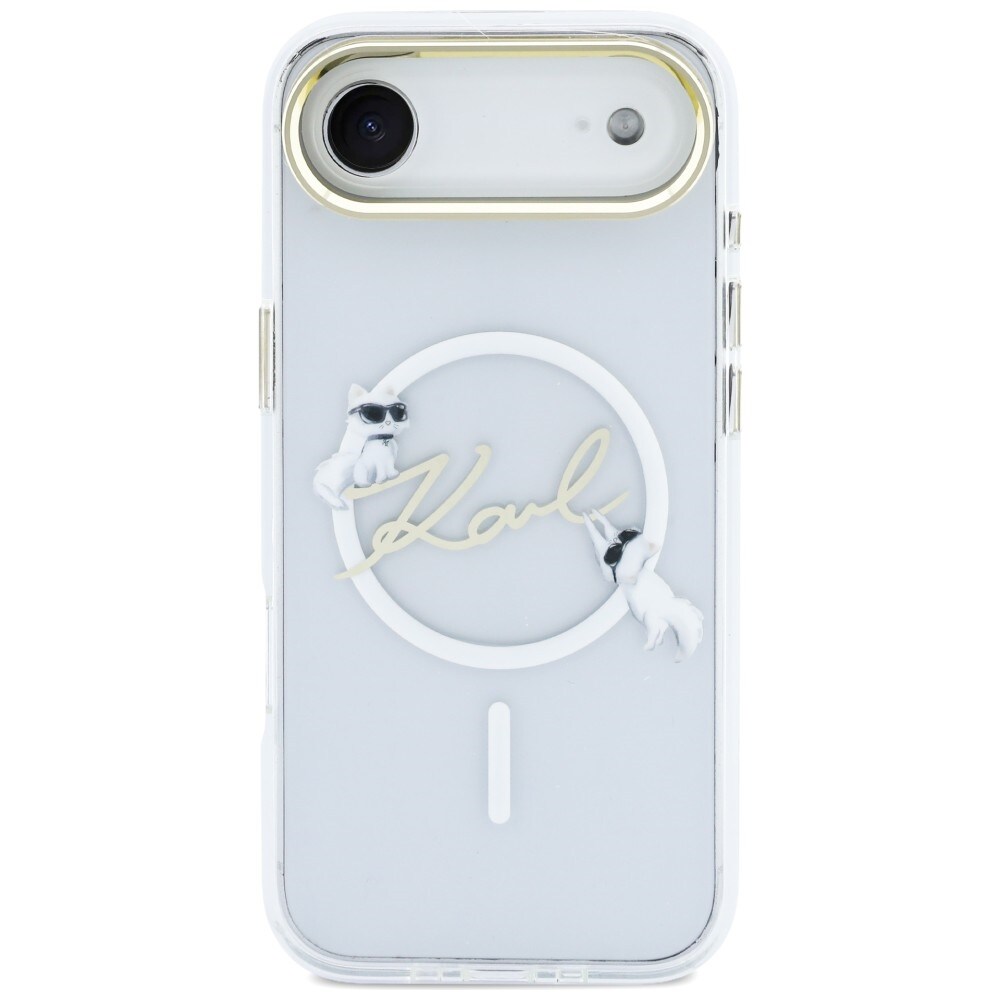 Karl Lagerfeld IML Choupettes Karl Script Logo MagSafe iPhone Air-etui - Klar