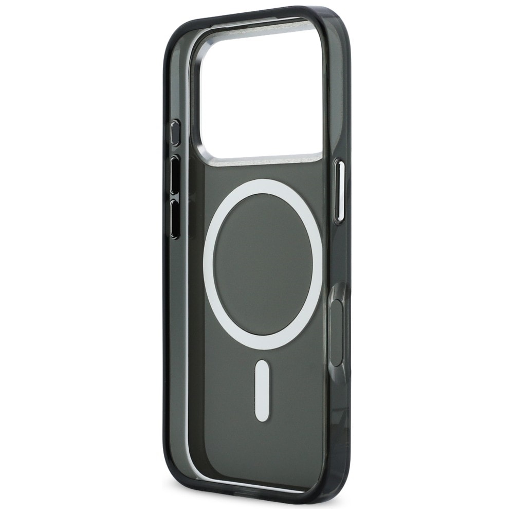 Karl Lagerfeld IML Karl & Choupette Peekaboo Logo MagSafe-etui for iPhone 17 Pro - Svart