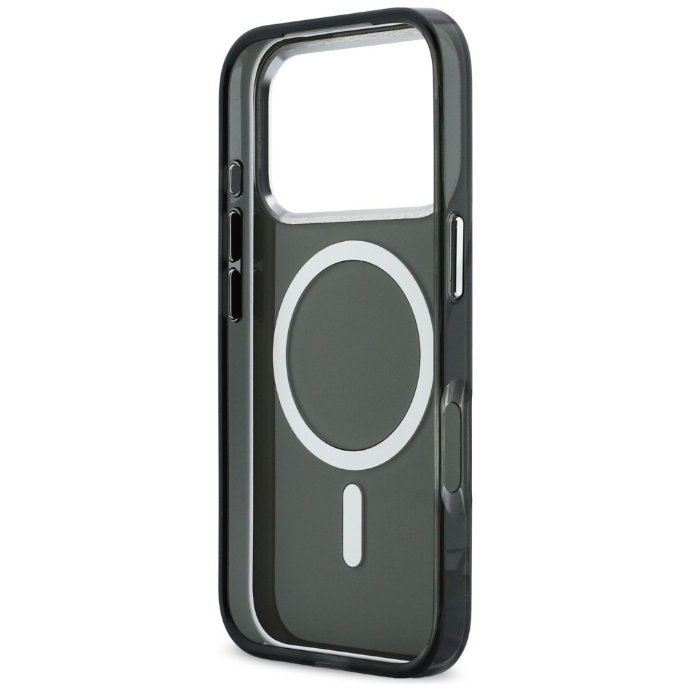 Karl Lagerfeld IML Karl & Choupette Peekaboo Logo MagSafe-etui for iPhone 17 Pro Max - Svart
