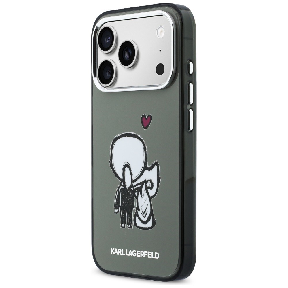 Karl Lagerfeld Karl & Choupette MagSafe-etui for iPhone 17 Pro - Svart