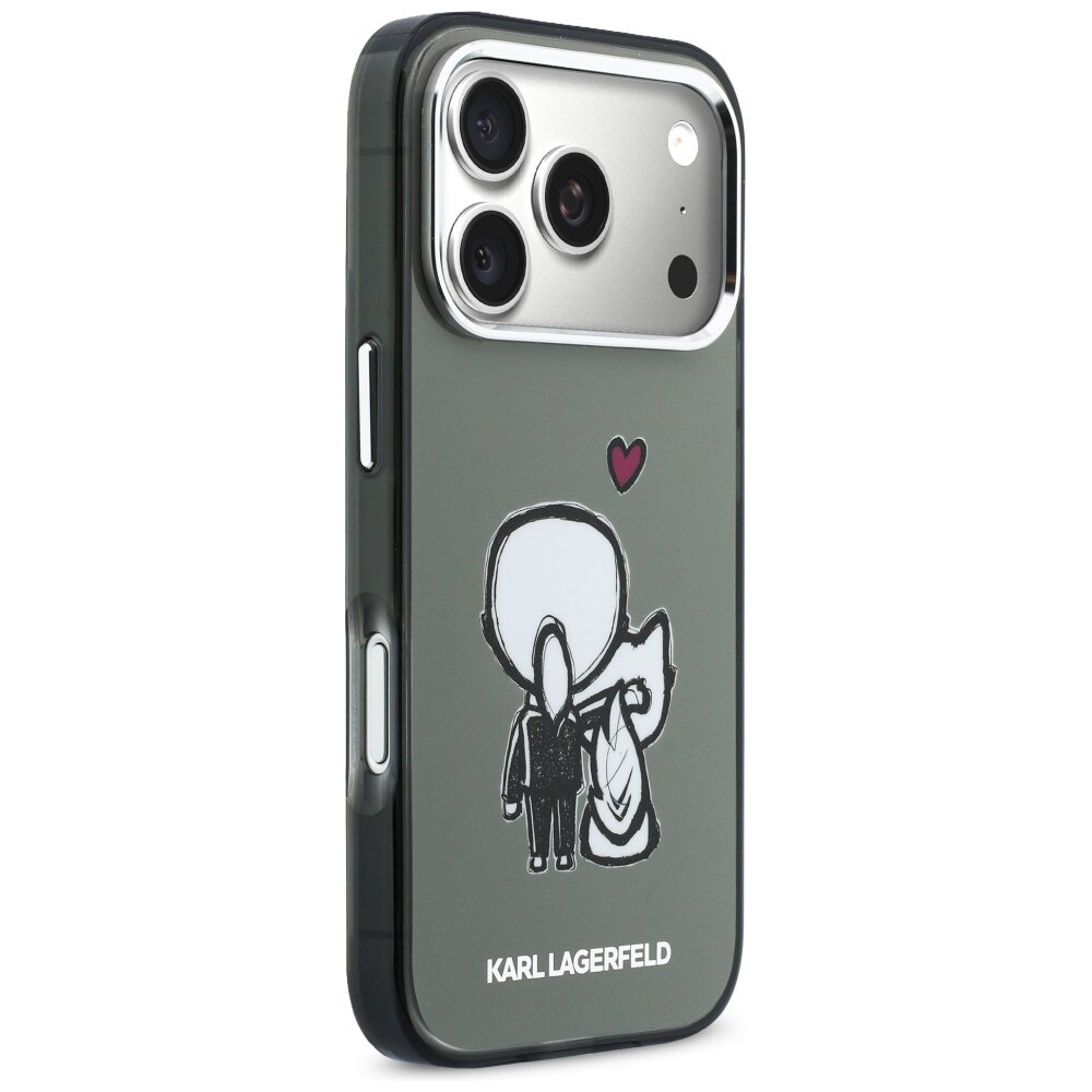 Karl Lagerfeld Karl & Choupette MagSafe-etui for iPhone 17 Pro - Svart