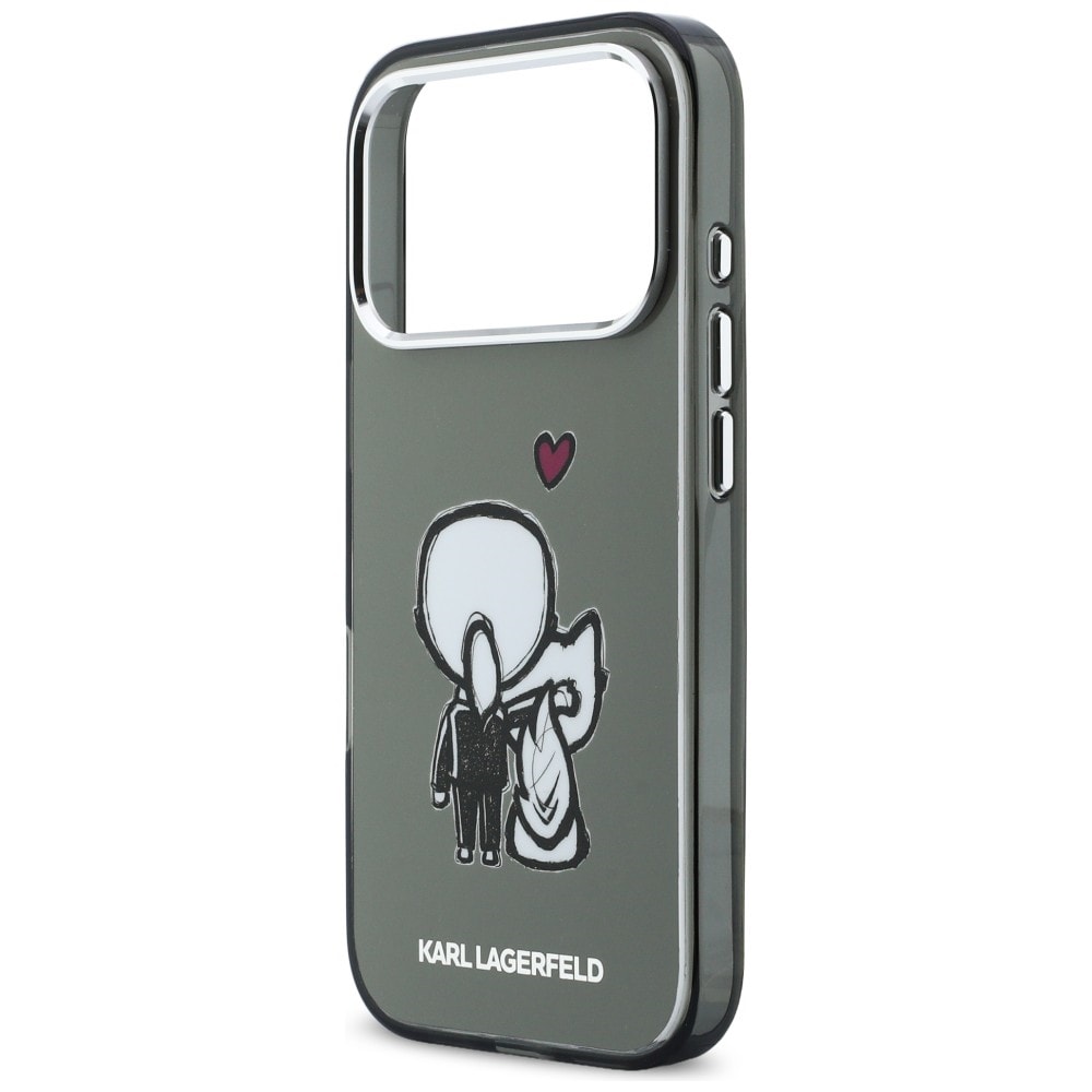 Karl Lagerfeld Karl & Choupette MagSafe-etui for iPhone 17 Pro - Svart