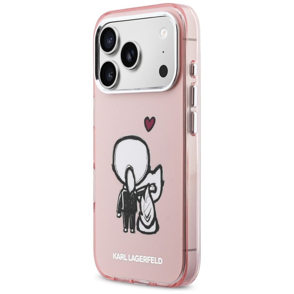 Karl Lagerfeld Karl & Choupette MagSafe-etui for iPhone 17 Pro - Rosa