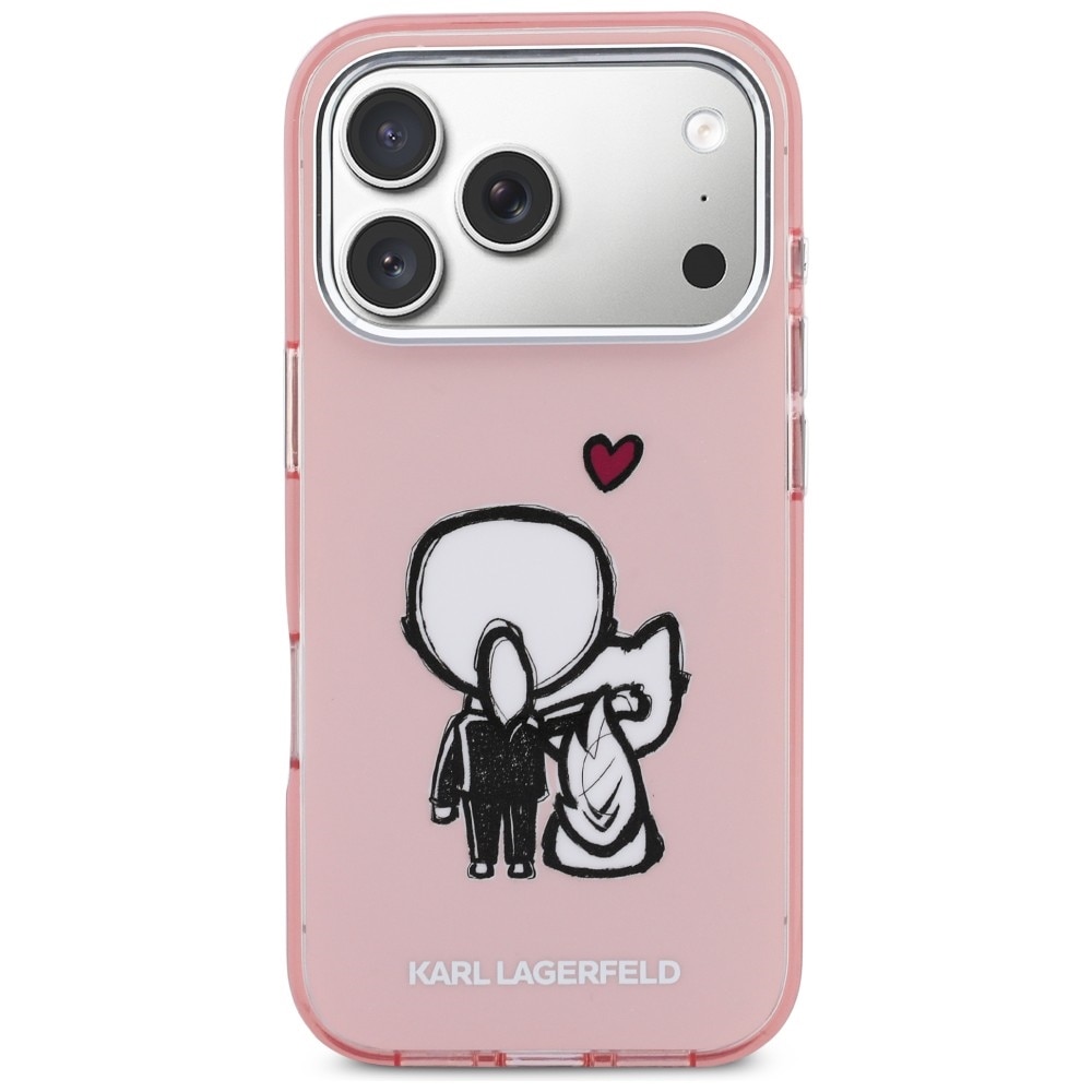 Karl Lagerfeld Karl & Choupette MagSafe-etui for iPhone 17 Pro - Rosa